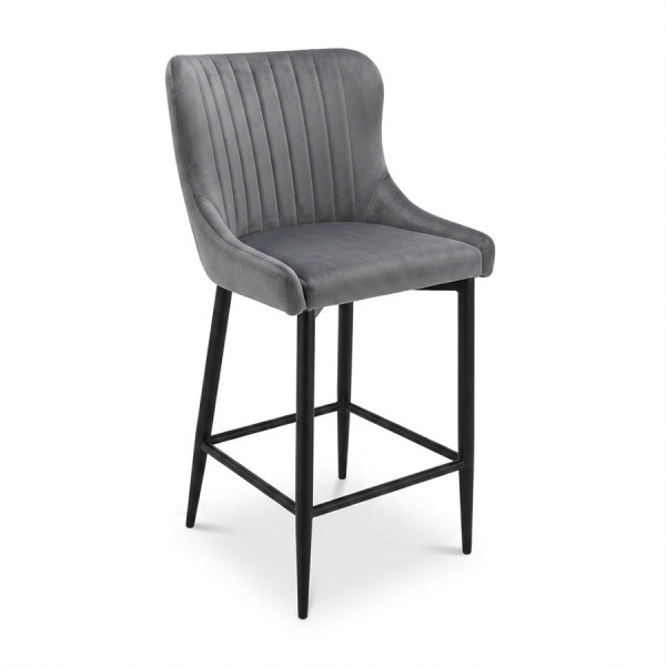 Maria Barstool Grey Velvet
